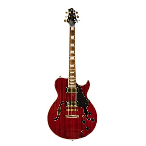 Guitarra Eléctrica Greg Bennett Royale RL-4 Transparent Red