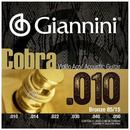 Cuerdas Guitarra Acustica Giannini Cobra Fósforo Bronce
