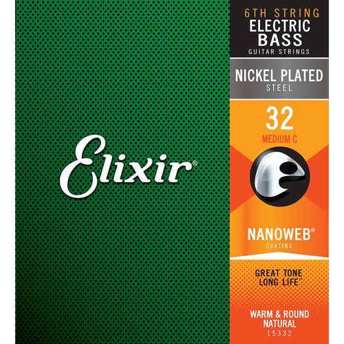 Cuerda Bajo Elixir NanoWeb Acero enchapado en Níquel - 6ta Cuerda
